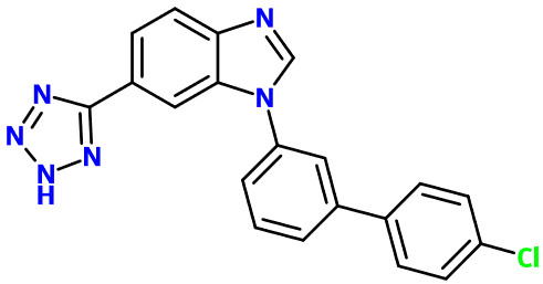 (image for) MC004636 1-(4'-Chlorobiphenyl-3-yl)-6-(2H-tetrazol-5-yl)-1H-benzimidazole